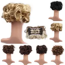 Резинка для волос обертка грязные волосы булочка шиньон короткий конский хвост наращивание кудрявый Волнистый зажим моющийся и очень удобный, простой в использовании
