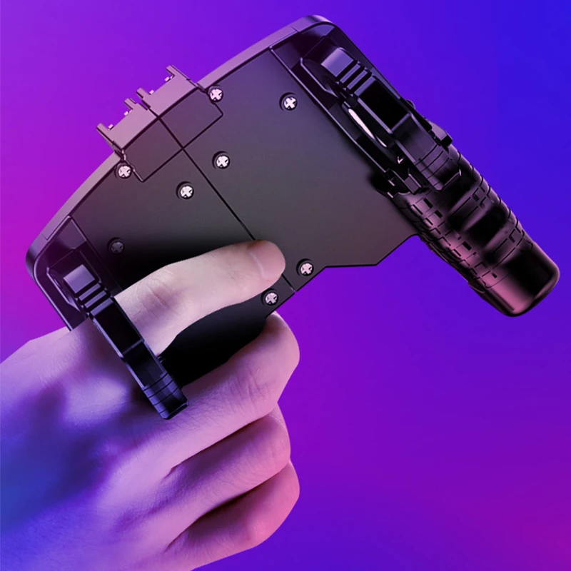  PUBG Game Controller Metal Trigger Shooting ButtonGamepad Free Fire Game Grip Gamepad For IOS Andro
