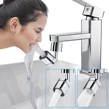 

720 Degrees Universal Splash Filter Faucet Rotatable Spray Head Tap Durable Pressurized Faucet Kitchen Accessorie Filter Nozzle
