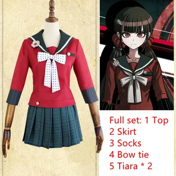 

Danganronpa V3: Killing Harmony Harukawa Maki Sailor Suit School Uniform Tops Skirt Outfit Anime Cosplay Costumes Female school