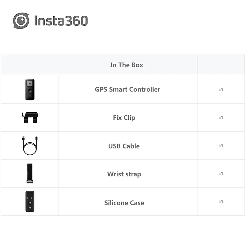 Insta360 ONE X gps умный пульт дистанционного управления для экшн-камеры VR 360 панорамная камера Insta 360 ONEX