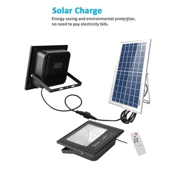 

Solar Wall Lights Outdoor Waterproof Security LED Solar PoweredWall Lamp with Mounting Pole For Garden Pathway split panel indoo