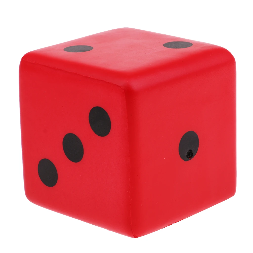 Sponge Dice Foam Dot Playing Dices for Math Teaching Vent Toy Education Toy 8CM Multicolor Entertainment Dices