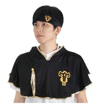 

New Black Clover Asta Cloak Headband Anime Cosplay Costume