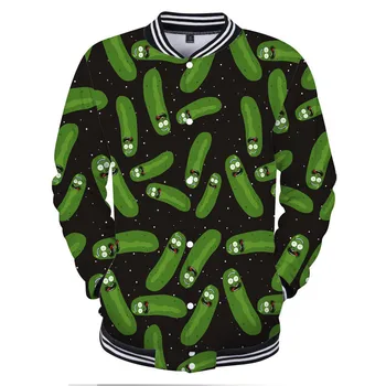 

Rick and Morty Anime 3D printing Casual Jacket Fashion trend winter Jacket Baseball 3D Comics Jacket Apparel XXS-4XL clothes