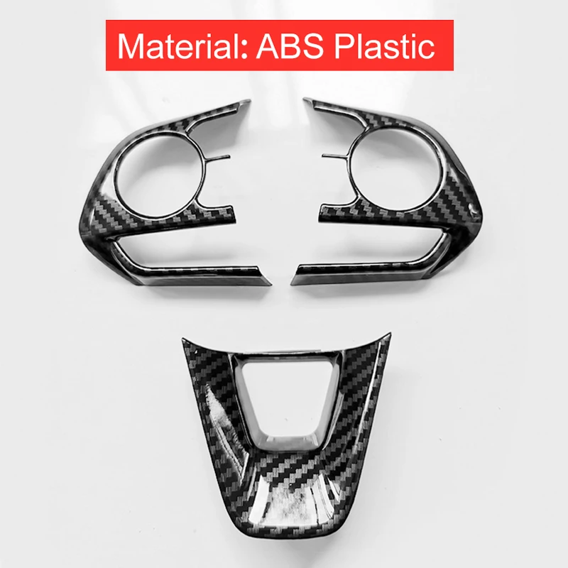 Sleek Car Steering Wheel Button Trim Cover Sticker Accessories