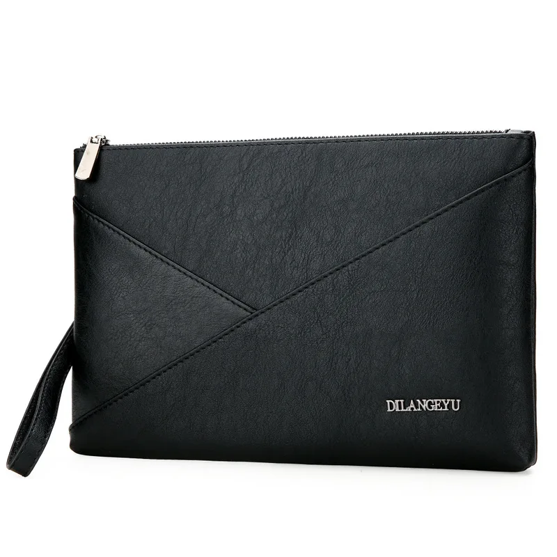 

handbags wear-resisting soft leather hand caught han edition envelope bag high-volume business splicing man hand bag