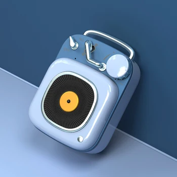 

Lark HM20 Free Lanyard Mini Portable Bluetooth 5.0 Wireless Cute Speakers Full Metal Shell Small Light Rotation Control Portable