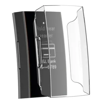 

Durable Protection Ultra-slim Clear Pc+resin Protect Case Cover Explosion-proof Anti-fall Smart Accessories For Fitbit Charge 3
