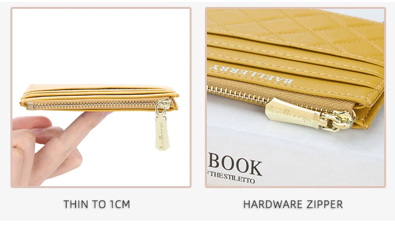 Women Small Wallet Credit Multi-Card Holder Package Fashion PU Function Zipper Ultra-Thin Organizer Case Student Lady Coin Purse