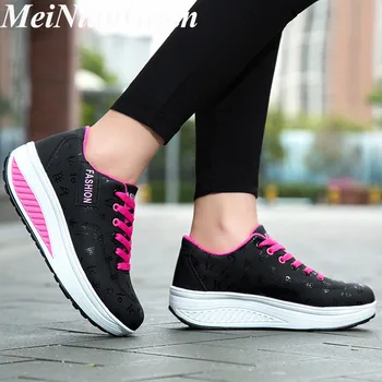 

Spring Autumn Women Sports Shoes 2020 Round Toe Sneakers for Women Korean Sneakers Sport Woman Lace Up Ladies Running Shoes H2
