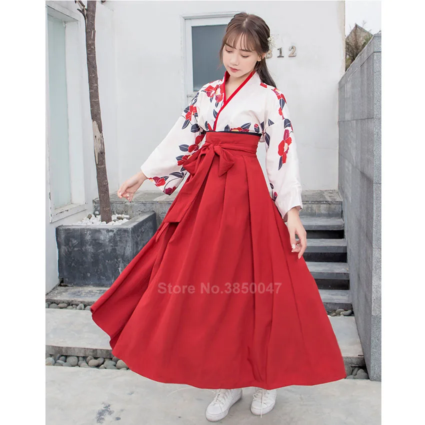 Китайское платье Hanfu, традиционный костюм, длинное платье с цветочным рисунком, древнее народное Новогоднее платье для женщин, косплей на Хэллоуин, новогодние вечерние платья