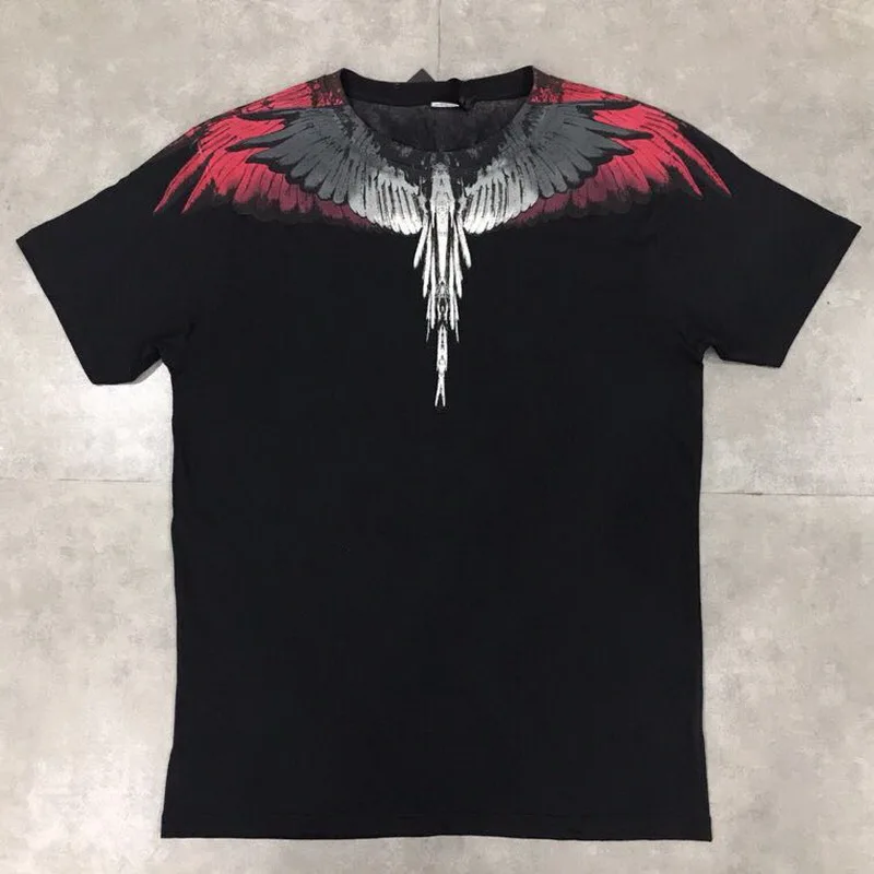 2019SS VIVAMB MB BURLON крыла Футболка хлопок NON-ELASTIC больше размера XXS-L - Цвет: Небесно-голубой