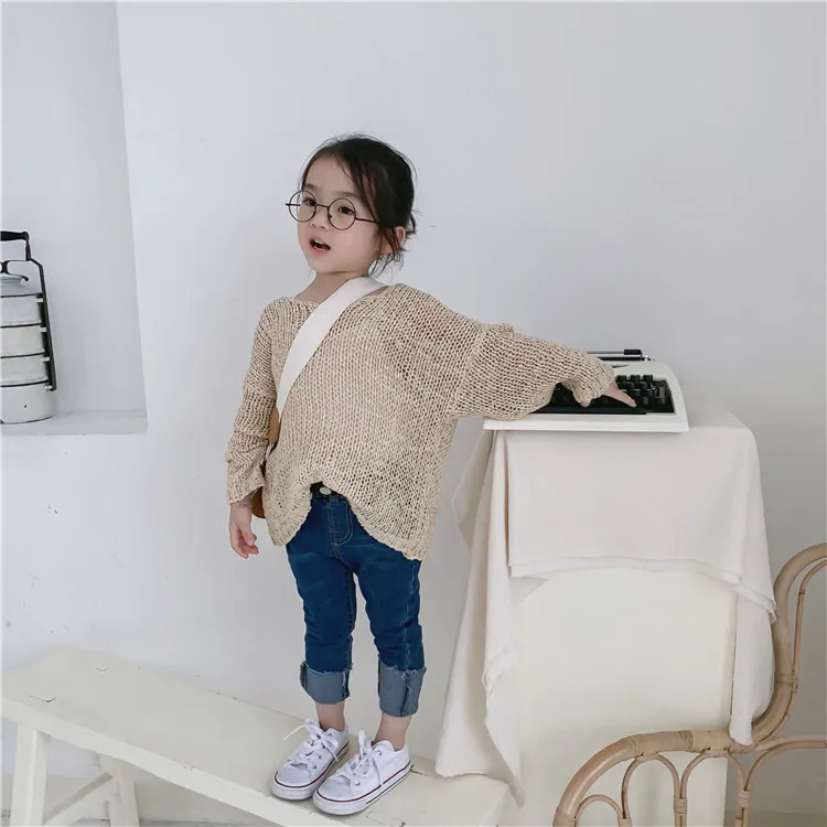 

Hsenting 2019 Spring New Style Korean-style Children Versatile Bi Preparation Cowboy Elasticity Crimping Pencil Pants Trousers