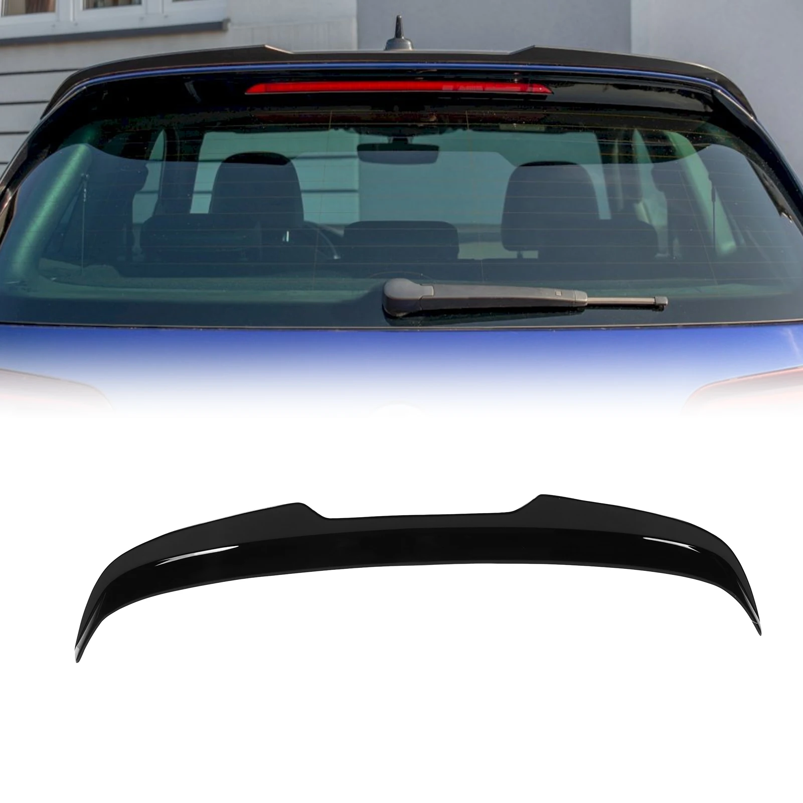 Car Spoilers Gloss Black For Maxton Style V2 Rear Roof Spoiler Wing ...