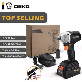 

DEKO GBW20DU2 4000mAh 20-Volt Max Brushless Electric Impact Wrench Lithium-Ion Battery 2000rpm 310Nm Torque