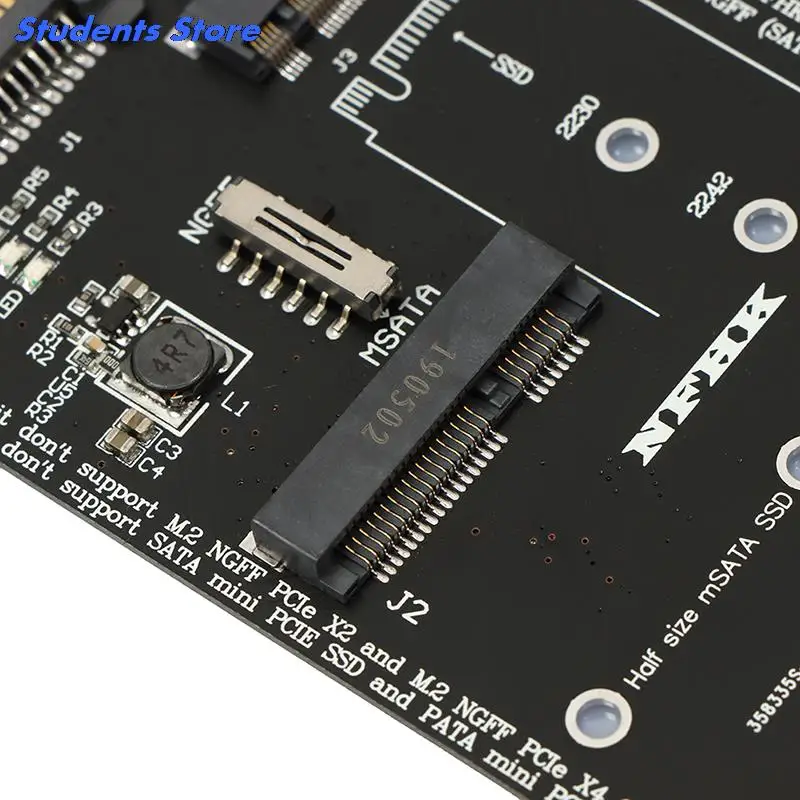 M.2 NGFF MSATA SSD-SATA 3.0 어댑터 2 in 1 변환기 카드 (PC 노트북 용)
