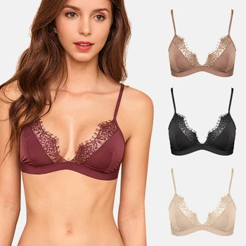 

Sexy Floral Lace Bra For Women Adjusted Straps Female Lingerie Comfortable breathable Soft Bralette Thin Seamless underwear bras