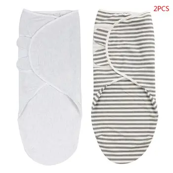 

2 Pcs/set Baby Newborn Swaddle Infants Wrapping Towel Cotton Blanket