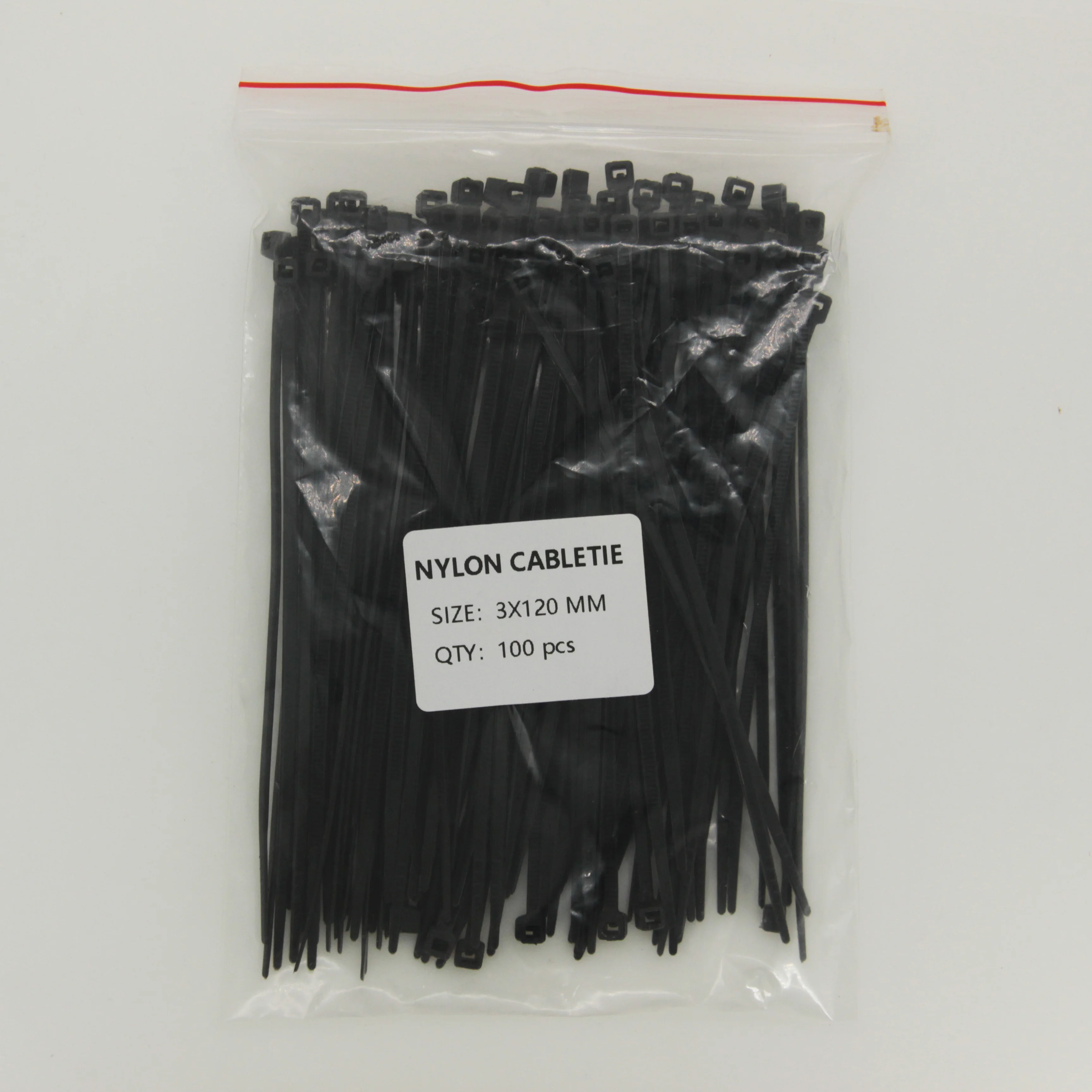 Self-locking Plastic Nylon Tie 100 PCS Black 5X300 cable Tie Fastening Ring 3X200 Cable Zip Wraps Strap Nylon Cable Set cable ties nylon cable ties cable tie nylon zip ties