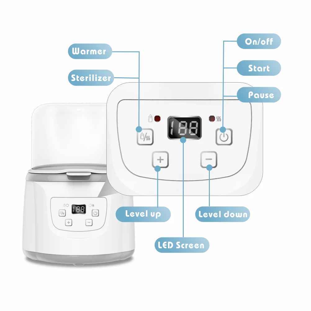 Constant Temperature Water Bath LCD Display Thermostat Water Bath Hot Pot 20-100&deg;C (68-212&deg;F) With Sterilization Function