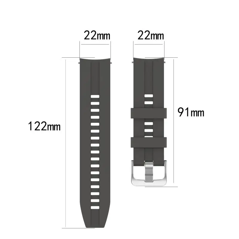 Soft Silicone Watch Band Strap For Huami Amazfit GTR 47mm Amazfit 2 2S Strap 22mm Watch Band Sport Bracelet Belt