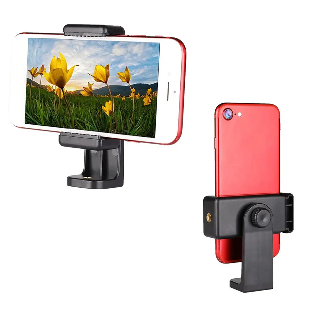 Tripod Mount Adapter Cell Phone Clipper Holder Vertical 360 Tripod Stand for iPhone for xiaomi for Camera Lazy Holder dropship