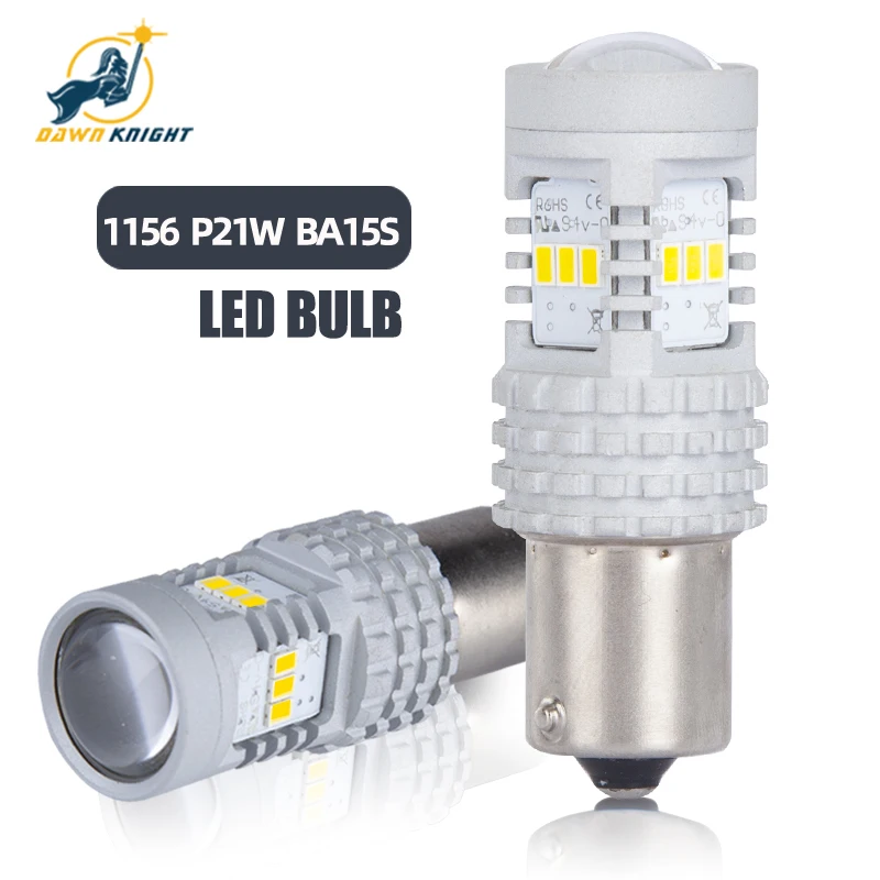 Дневные ходовые огни 1156 BA15S T20 W21W 7440 6000K 3000LM P21W задние фонари аксессуары для