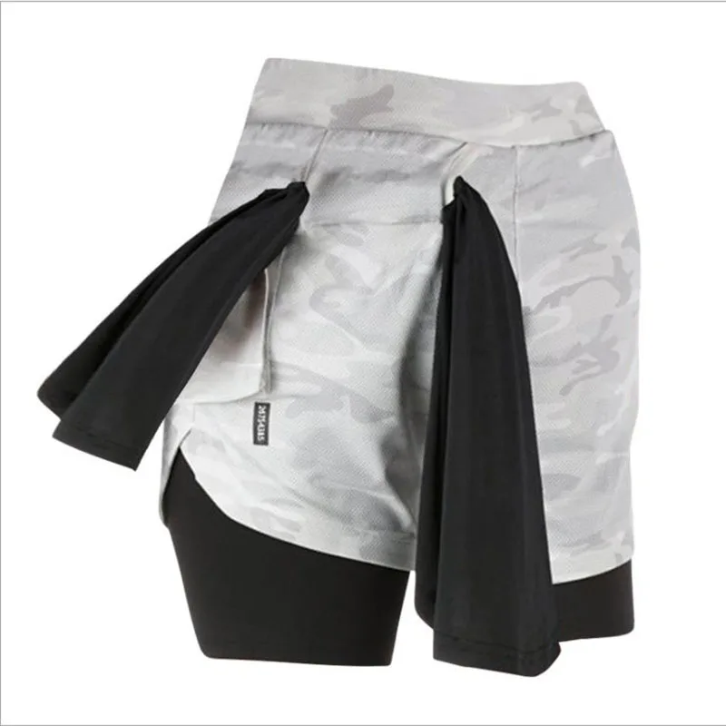 2020 New Color Summer Running Shorts Men 2 in 1 Sports Jogging Fitness Shorts Training Quick Dry Mens Men Shorts Sport