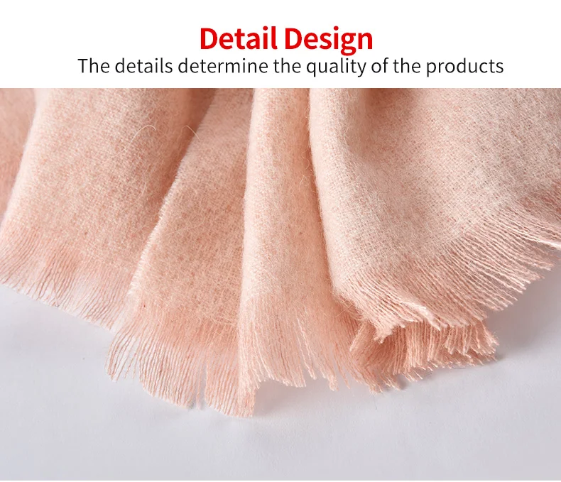 Winter Wool Scarf Women Plaid Shawls and Wraps for Ladies Pashmina Foulard Femme Warm Cashmere Echarpe Pure Wool Scarves