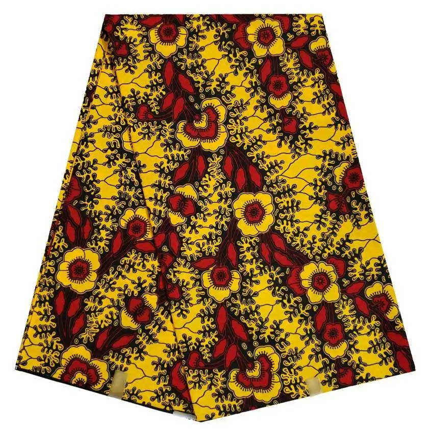 

Wax Material Print 100% Cotton 2019 New African Wax Fabric Direct Selling Veritable Wax tissus 6yard/lot Ankara Fabric