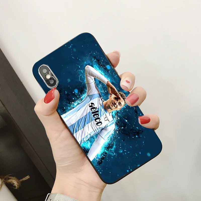 Чехол для телефона Milinkovic Savic для iphone DIY для Lazio FC чехол черный мягкий Уретановый Термопластик(tpu) для iphone 11Pro X XR XS MAX 7 8 7plus 6 6S 5S SE 5