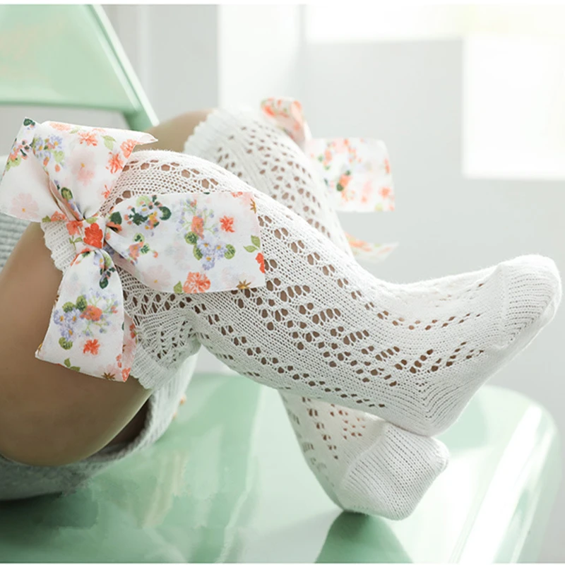 Summer Baby Socks Floral Bowknot Toddlers Girls