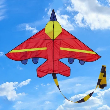 

New Airplane Shape Kites Outdoor Kites Flying Toys Kite For Children Kids Q6PD