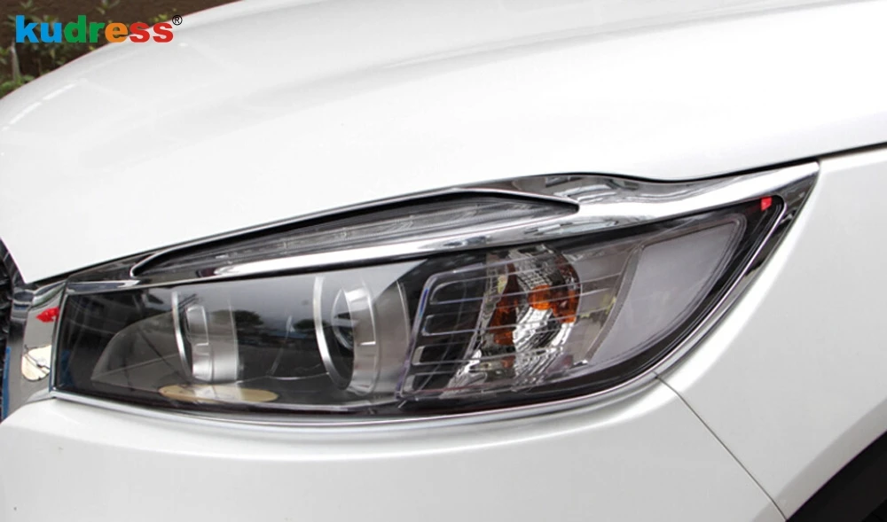 Для Kia Sorento 2016 2017 2018 2019 Хром автомобилей головной светильник накладка лампы