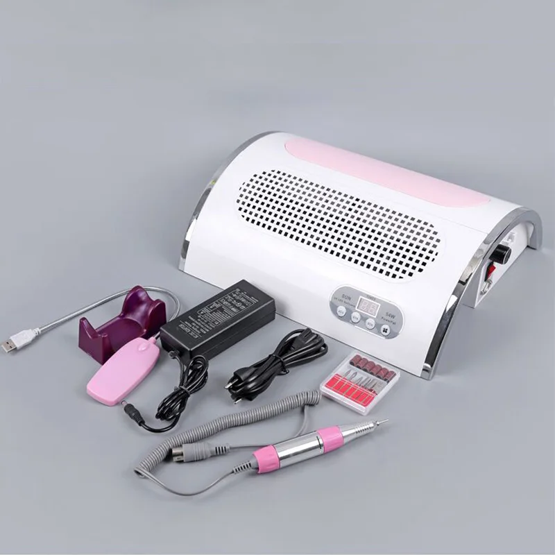 5 in 1 Nail Polishing Machine 30000RPM 18W Nail Dust Vacuum Cleaner 72W LED UV Lamp Manicure Machine ELectric Nail Drill - Цвет: machine tools