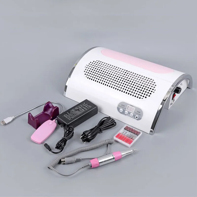 machine tools 5 in 1 Nail Polishing Machine 30000RPM 18W Nail Dust Vacuum Cleaner 72W LED UV Lamp Manicure Machine ELectric Nail Drill - Цвет: machine tools
