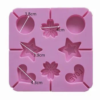 

Silicone Lolipops Chocolate Cake Molds Round Heart Silicone Lollipop Mold Flower Candy Cake Molds Bake Cake Decorating Tools