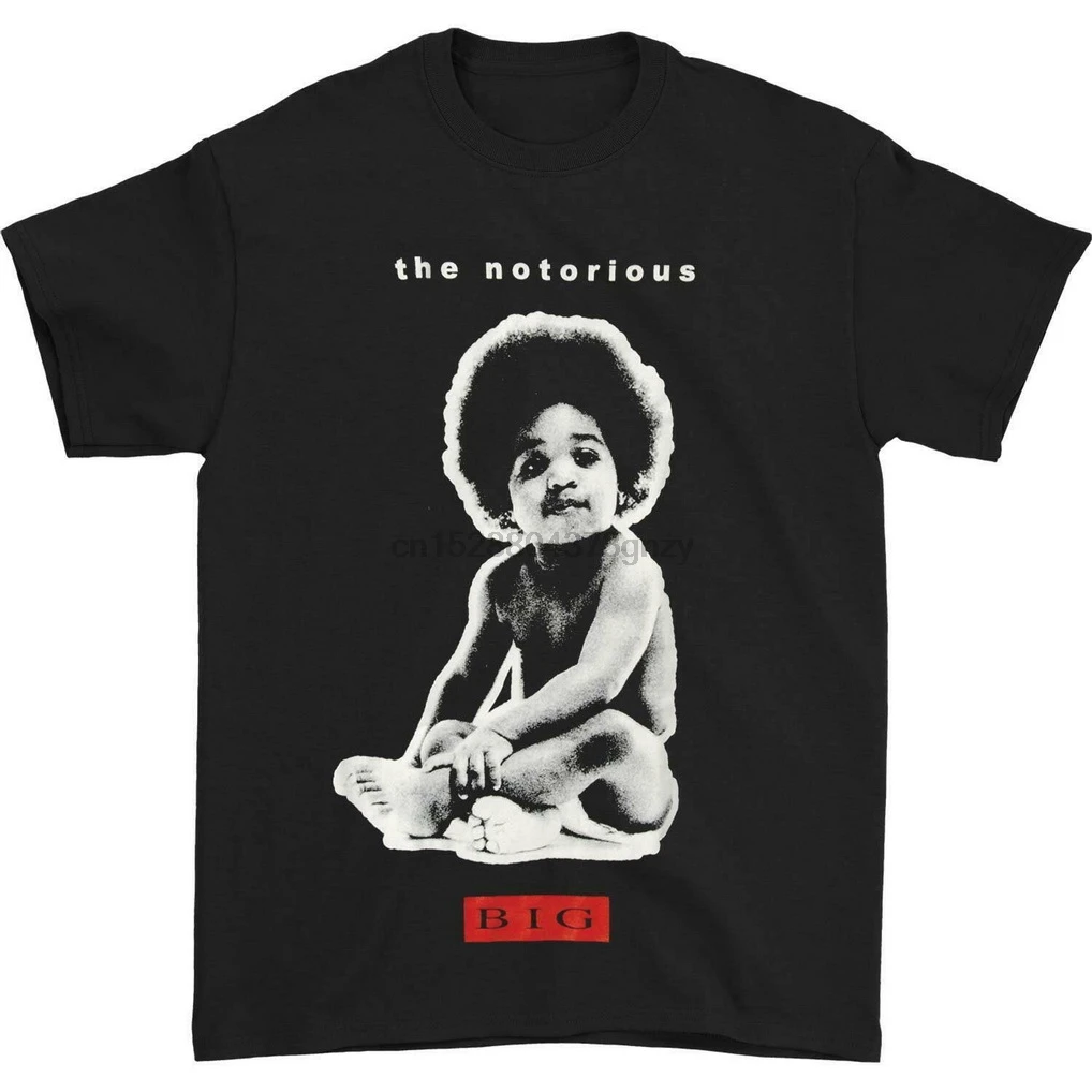 Notorious B.I.G. Mens BIG Baby T-Shirt Black TEE Shirt Fashion Cool |