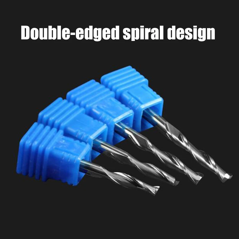 6mm Door Endmill Router Bits Milling Cutter for Wood Carving Thread Mill Cutter Woodwork Tools Tungsten Steel Drill Bits
