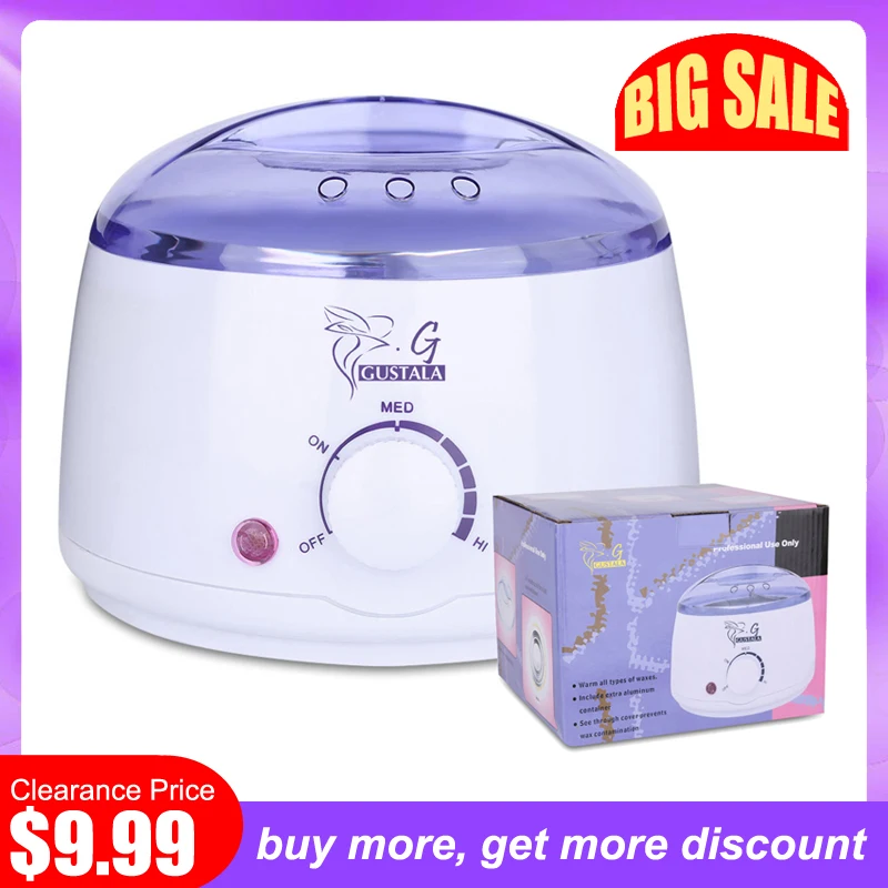 

Professional Warmer Wax Heater Mini SPA Hair Removal Tool Hand Feet Epilator Paraffin Wax with Beans Papers Sticks Wax Kit