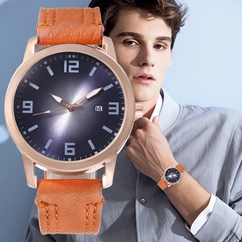 

2020 Watches Male Luxury Brand Casual Time Clock Men Watch PU Leather Bracelet Quartz Geneva Analog WristWatch Relogio Feminino