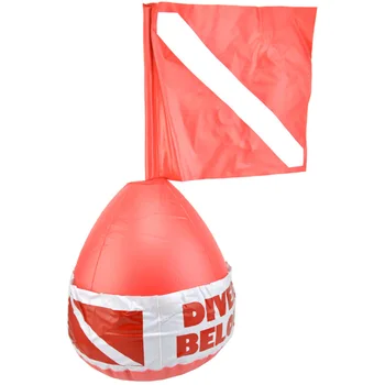 

KEEP DIVING Red Color Scuba Dive Buoy Surface Marker Inflatable Dive Flag Sign Signal Floating Saft Sign Diver Below