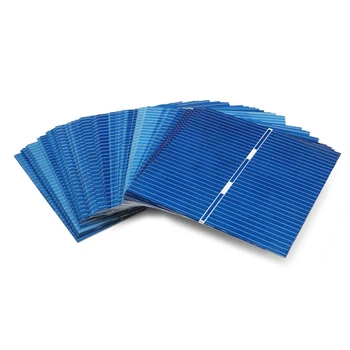 

50sheet/set 52x52mm Polycrystalline Silicon Solar Panel Solar Cell Cutting Sheet