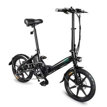 

Portable FIIDO D3s 100V-240V 7.8Ah Folding Electric Bicycle Max 25KM/H 18KG Weight Easy To Carry