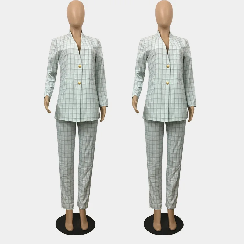 European and American fashion early autumn new women's suit jacket two-piece trousers casual fashion suit women