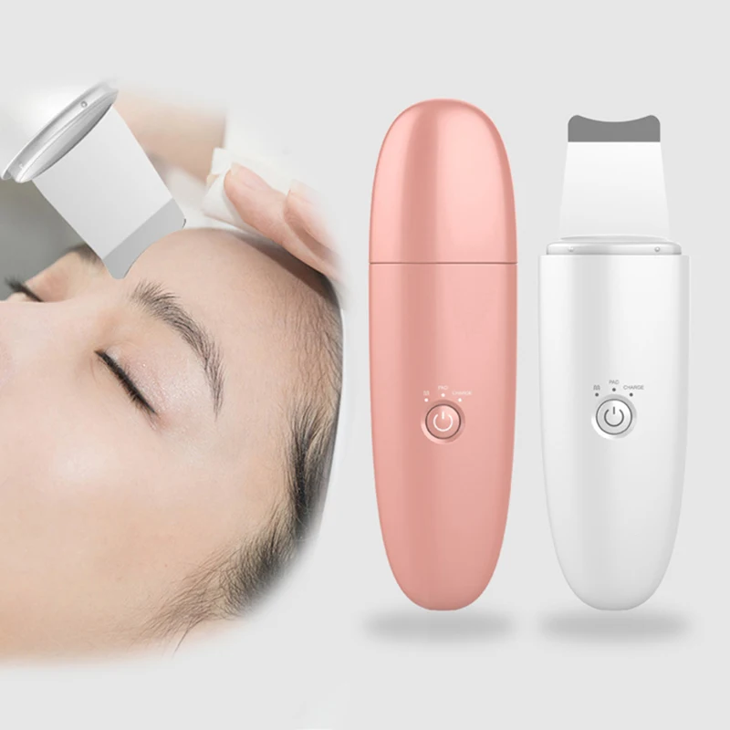 

Facial Skin Peeling Machine Face Scraper Ultrasonic Facial Massager Blackhead Remover Acne Pimple Removal Machine Face Cleaner