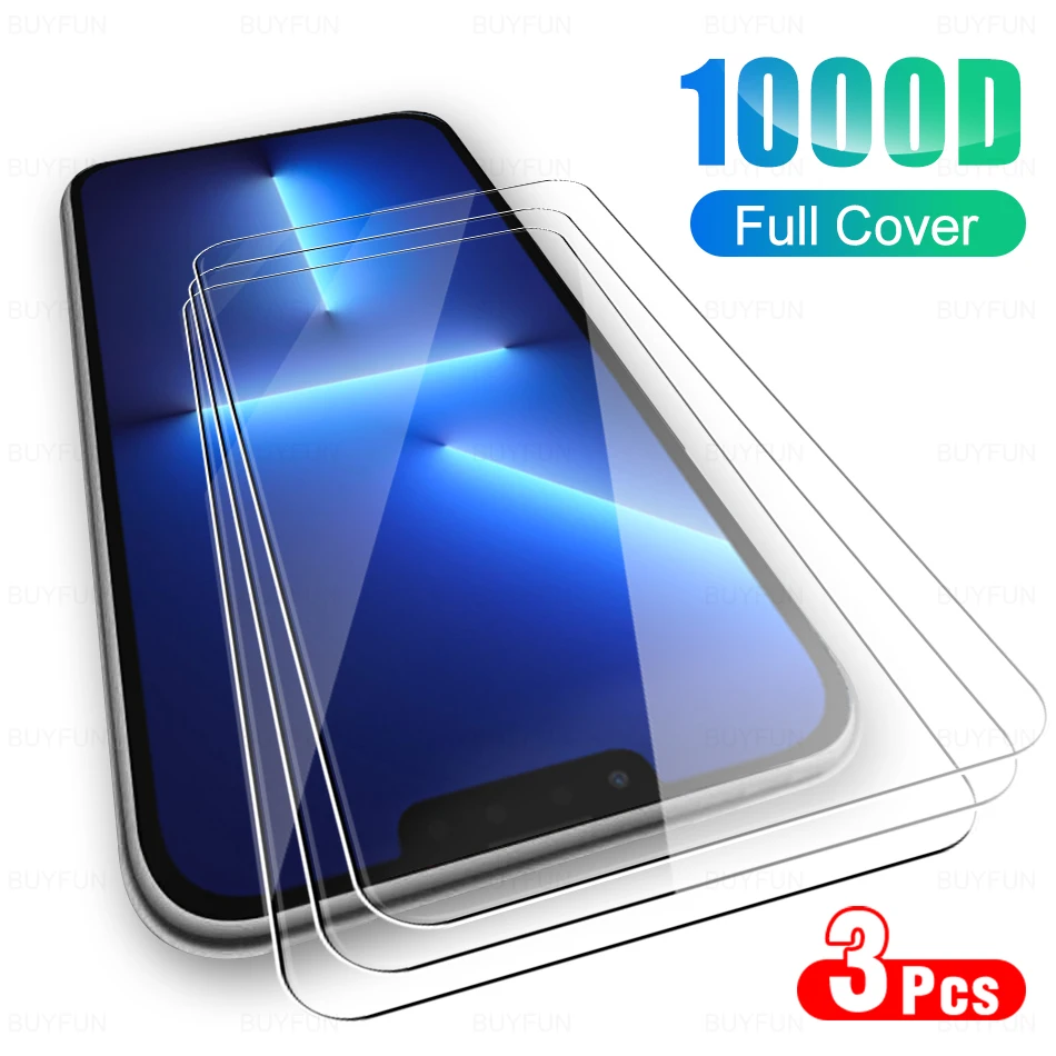 3Pcs Tempered Glass Screen Protector For Apple iPhone 13Pro Max 13 Pro