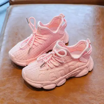 

High Quality Children Sport Shoes Autumn New Boys Girls Casual Shoes Fashion Colorblock Trend Breathable Non-slip Kids Sneakers