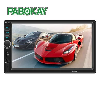 

FS 2 Din Car Video Player 7 inch Touch Screen Multimedia player MP5 USB FM Bluetooth With Rear View Camera 7018B